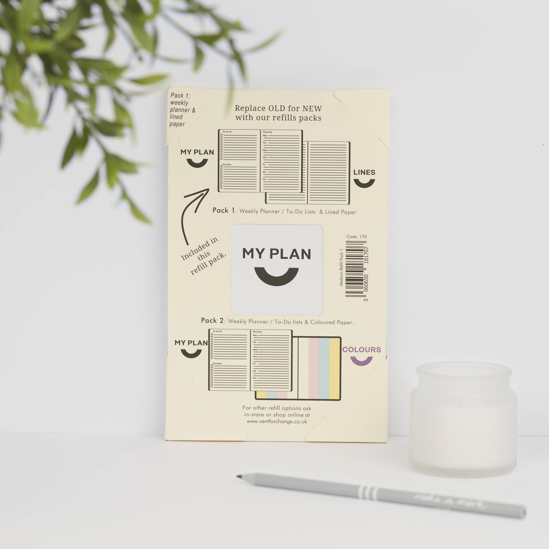 Weekly Planner Double Refill Pack 1. Myplan And Lined Paper