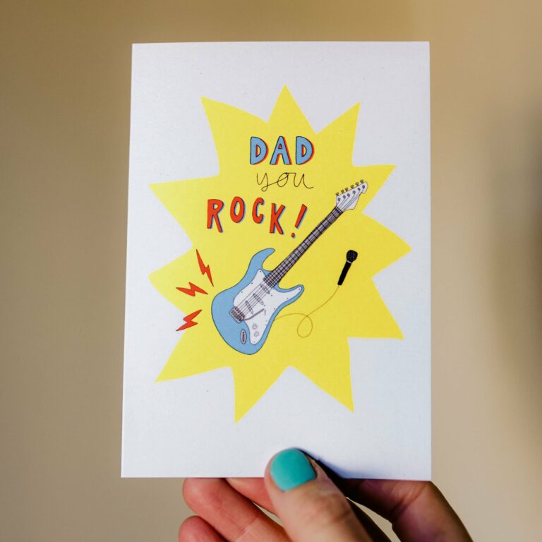 'dad, You Rock' Card.