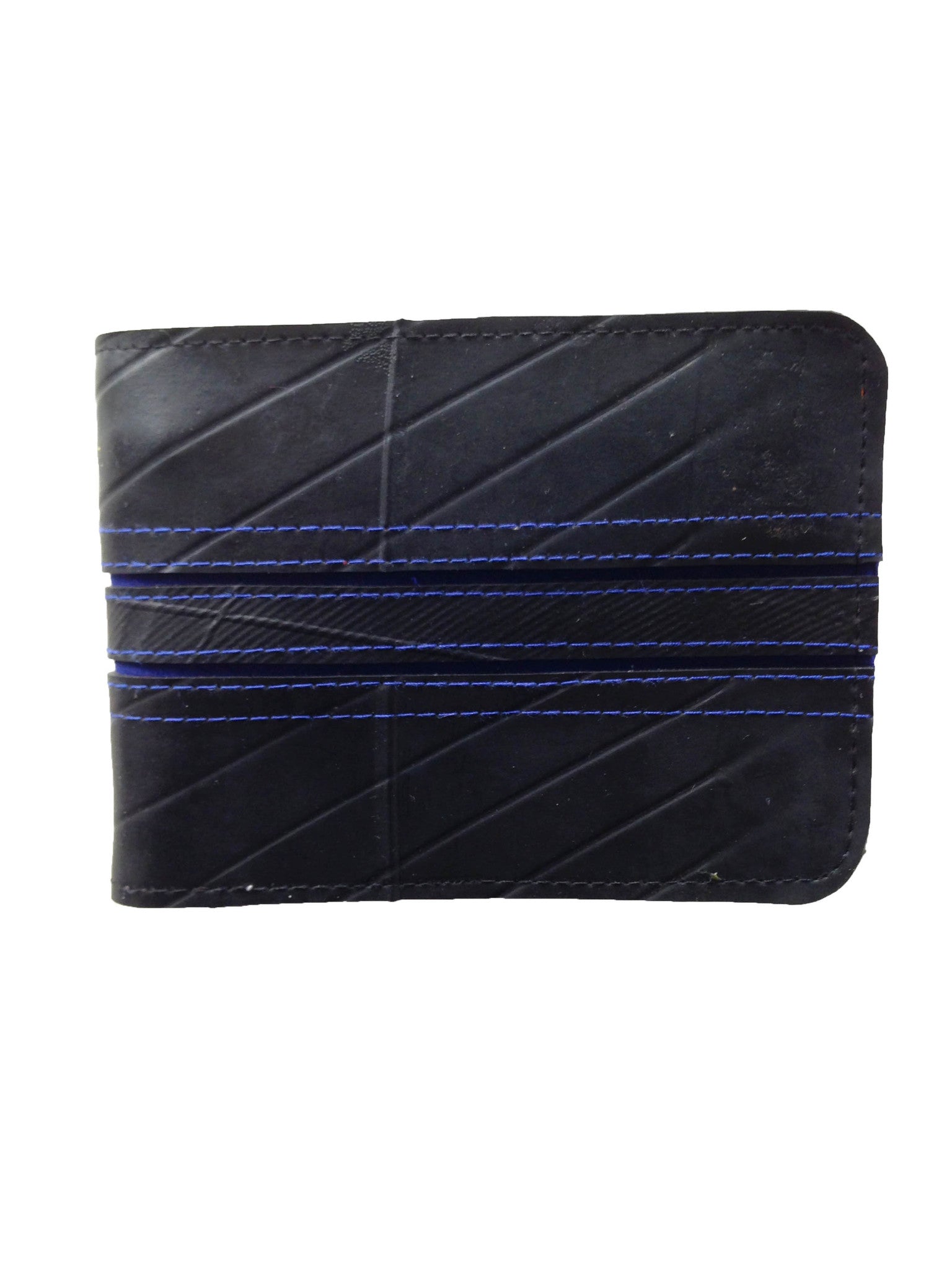 Upcycled Tyre Men's Wallet - Blue