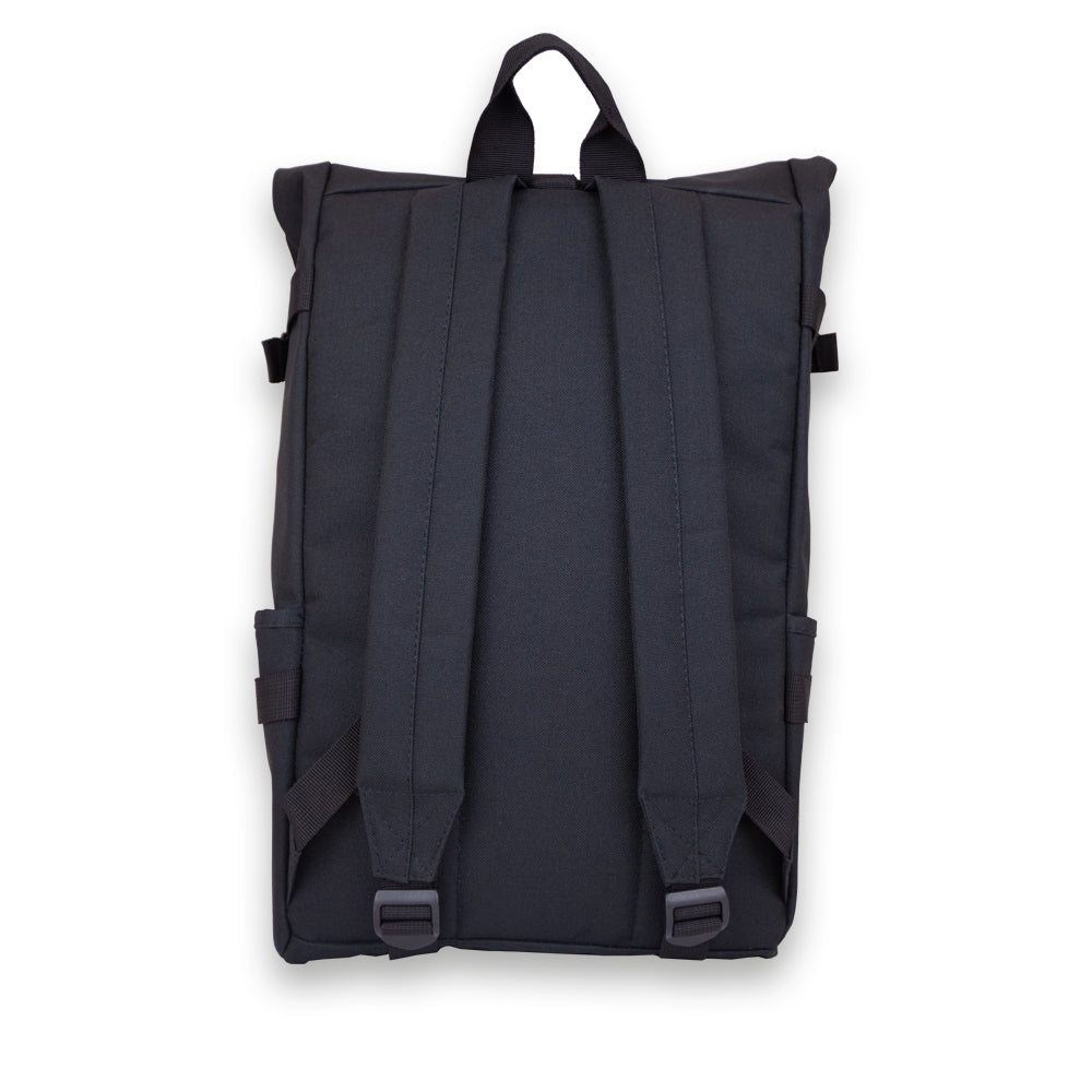 Black Roll-top Student Backpack