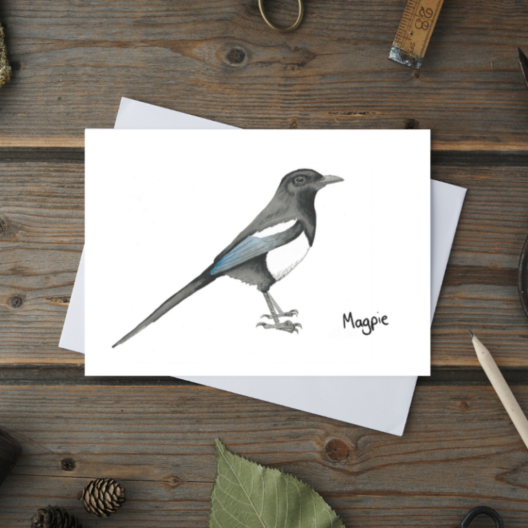 Magpie Greetings Card