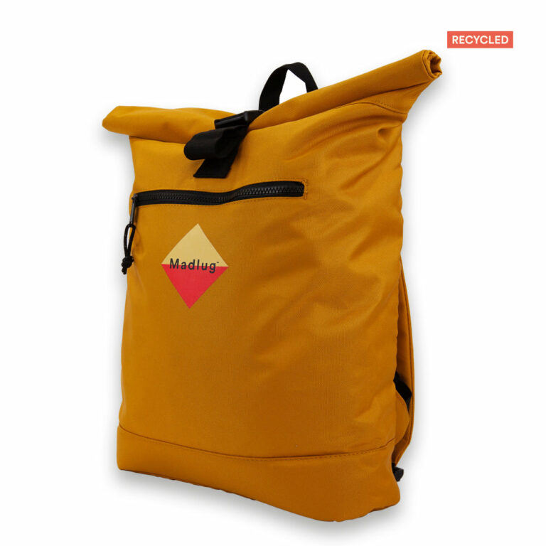 Mustard Yellow Roll-top Eco Backpack