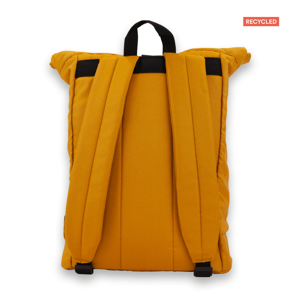 Mustard Yellow Roll-top Eco Backpack