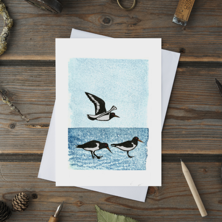 Oystercatchers Greetings Card
