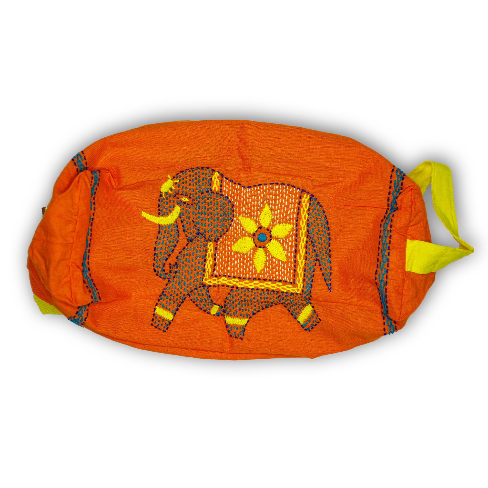 Pouch Bags - Dinajpur (elephant) Design - Asif (Orange) / Asha (Yellow)