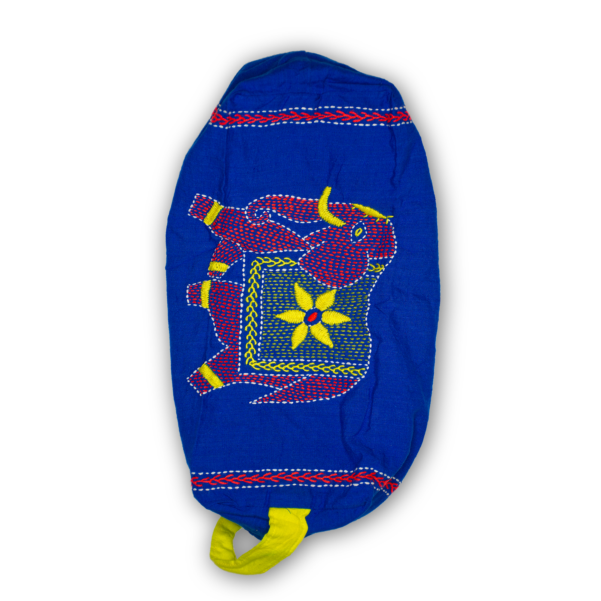 Pouch Bags - Dinajpur (elephant) Design - Suraiya (dark blue) / Asha (yellow)