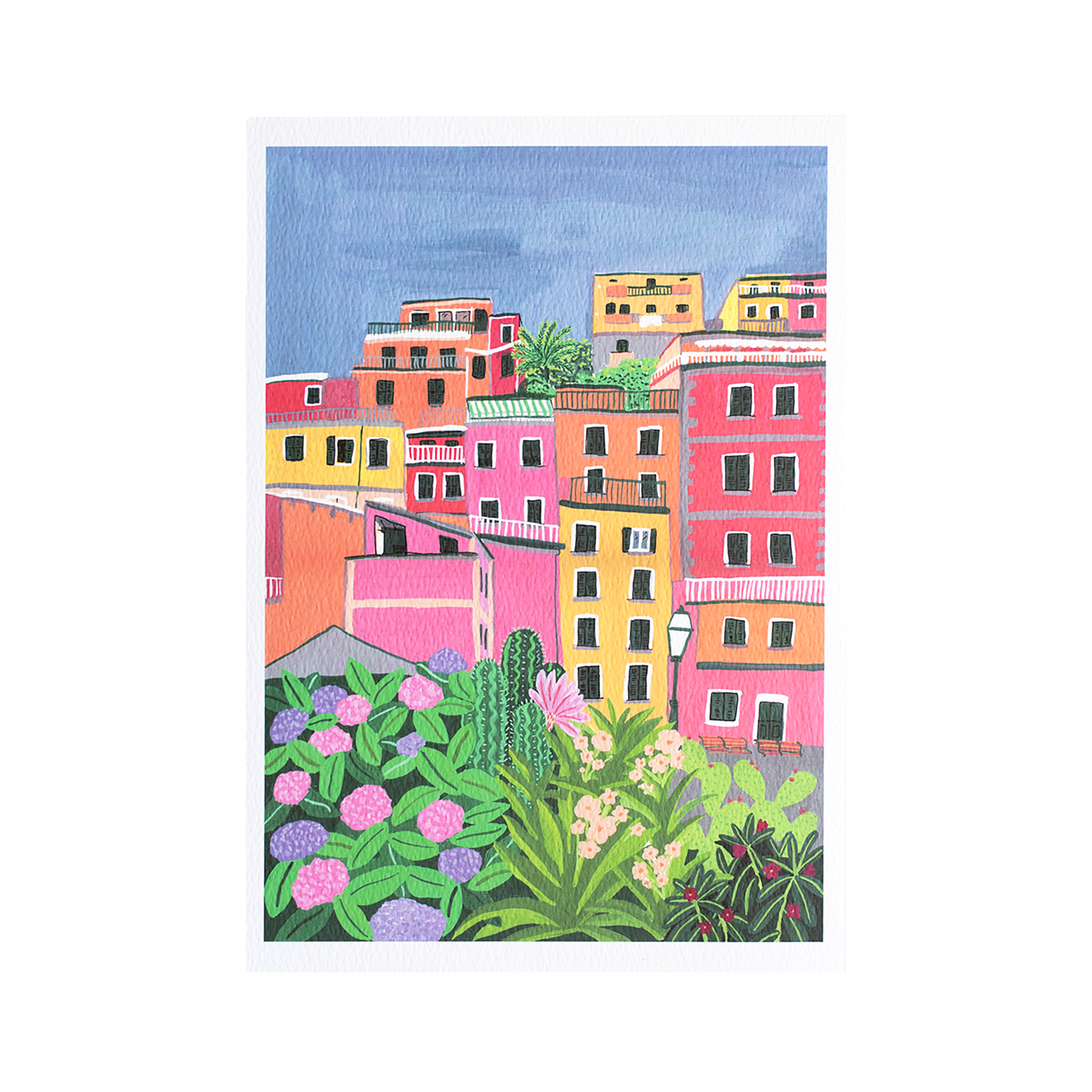 Cinque Terre Houses Travel Art Print