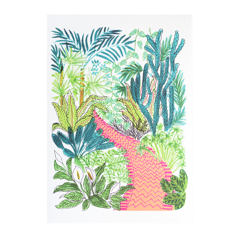 Tropical Jungle Art Print.