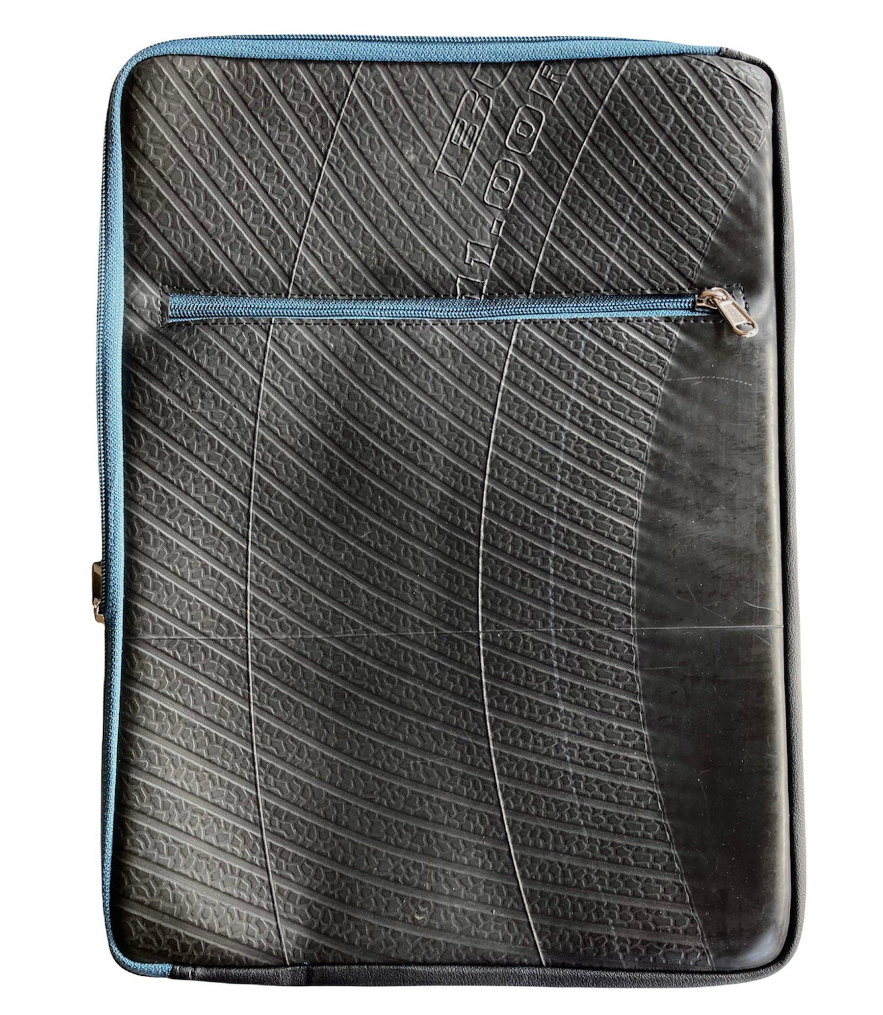Recycled Inner Tube Sleeve Case For Laptops Up To 15 Inch - - Peacock