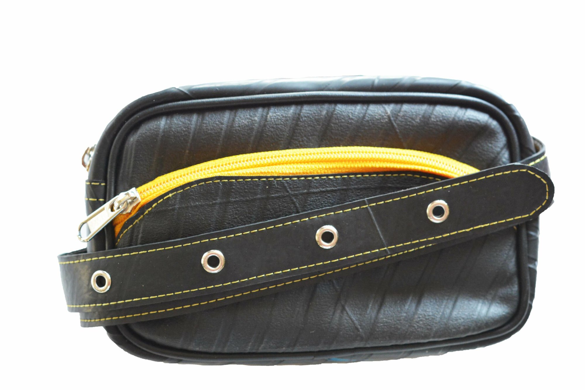 Unisex Bum Bag-recycled Tyre - Yellow