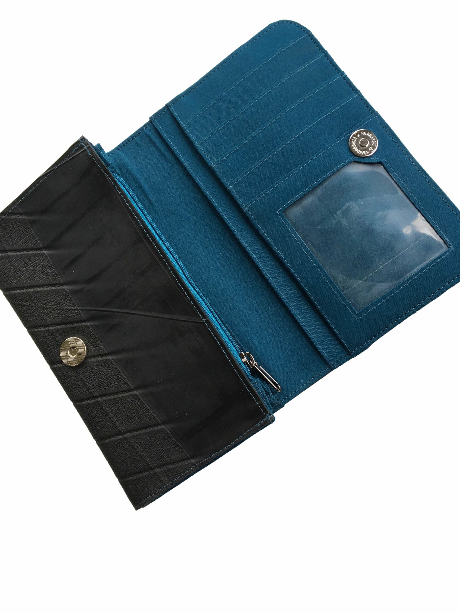 Upcycled Inner Tube Purse - Peacock