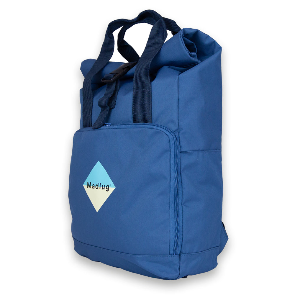 Airforce Blue Roll-top Backpack