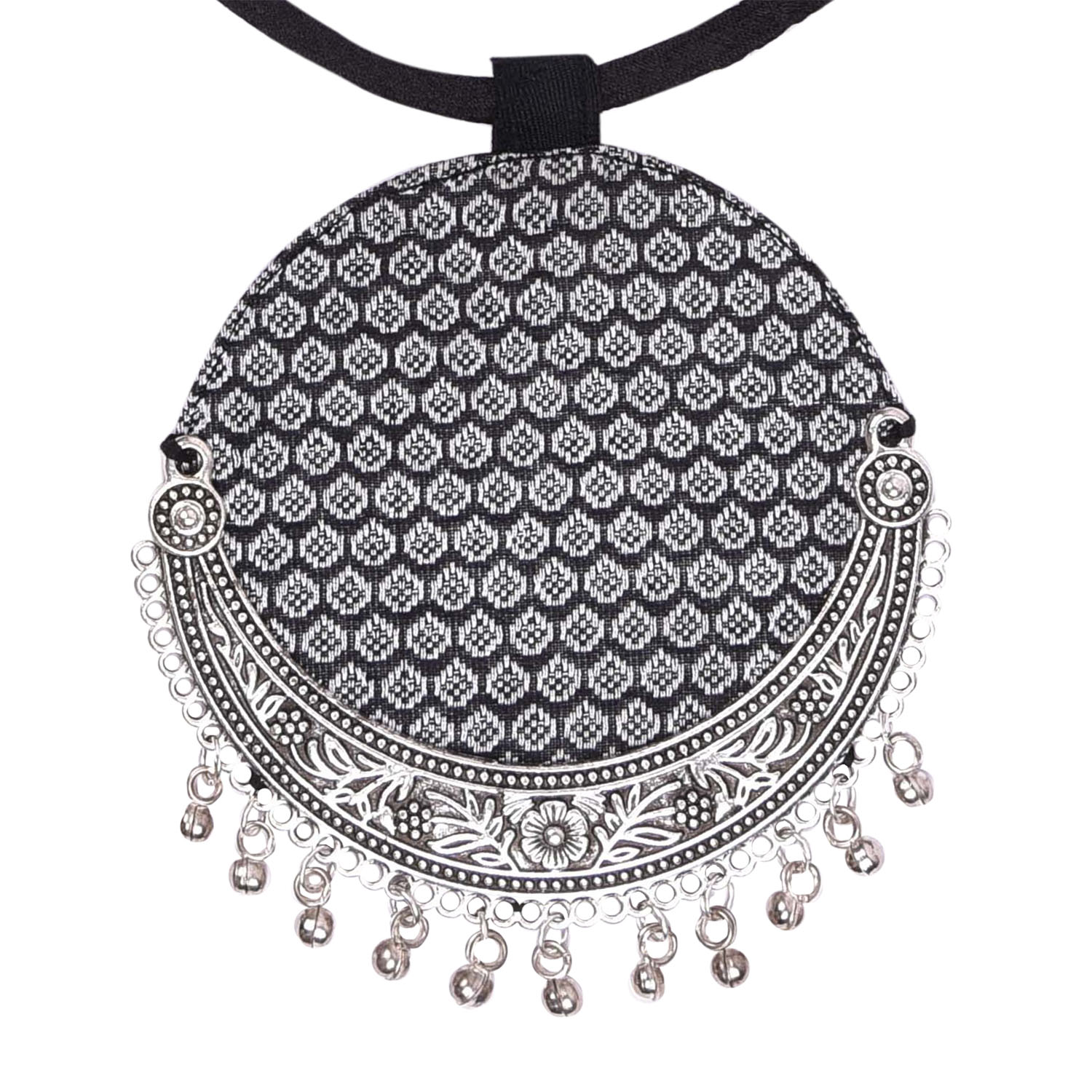 Chaand Pendant Necklace - Black