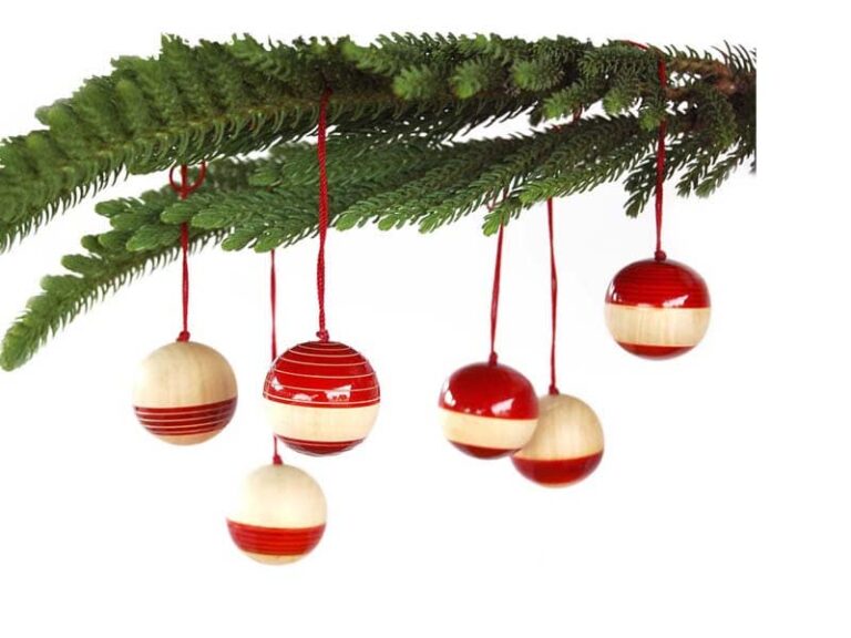 Christmas Baubles Red