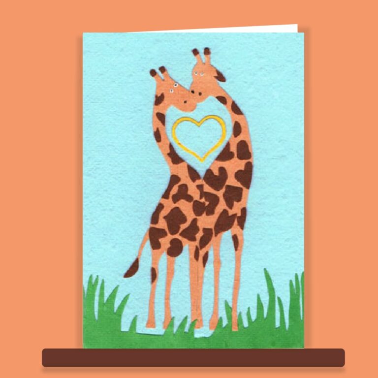 Cute Giraffe Love Greeting Card