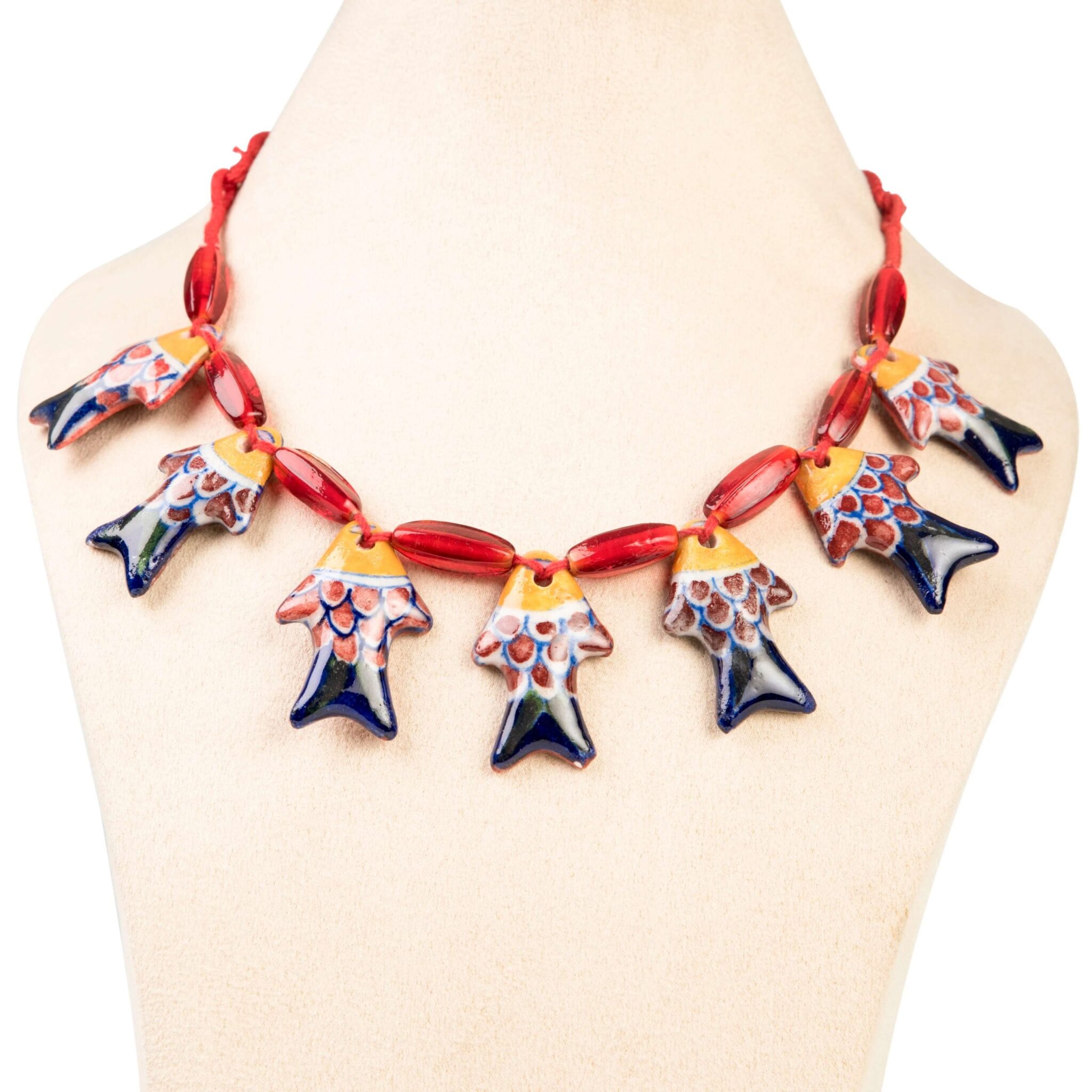 Fish Necklace - Red