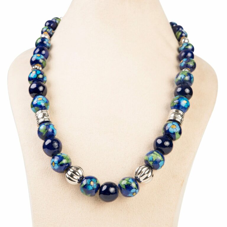 Full Bead Necklace - Blue