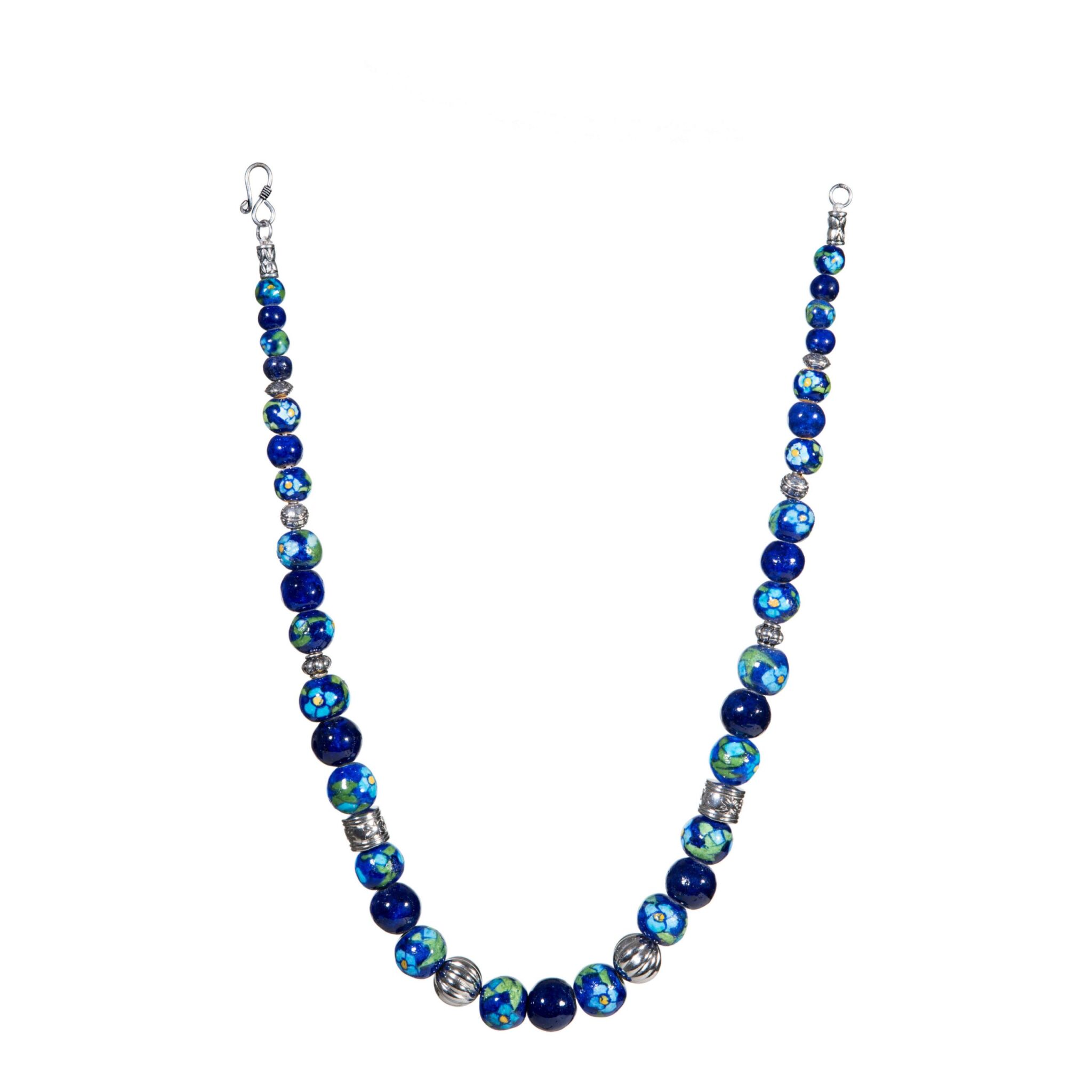 Full Bead Necklace - Blue