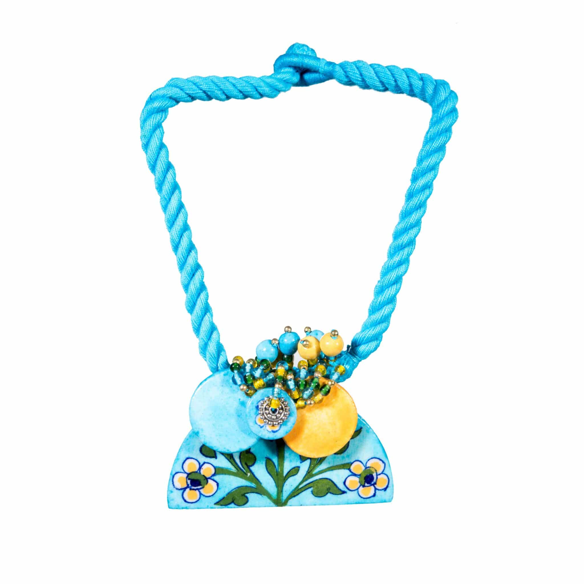 Half Disc Necklace - Turquoise