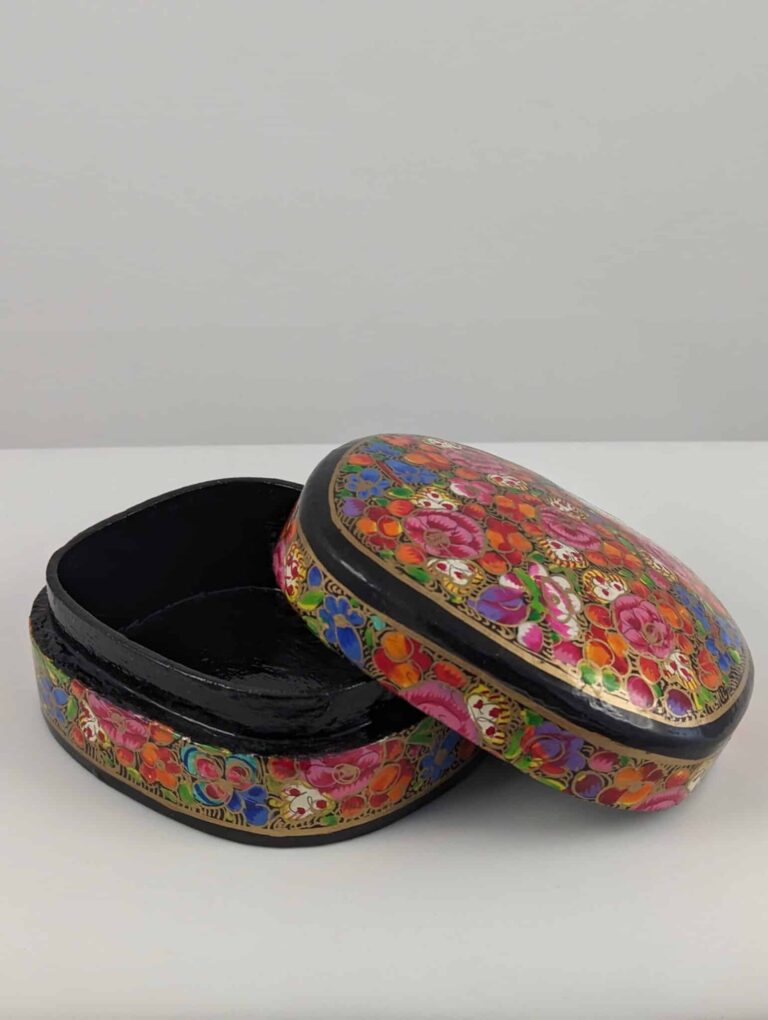 Handmade Rectangular Trinket Box - Multicoloured