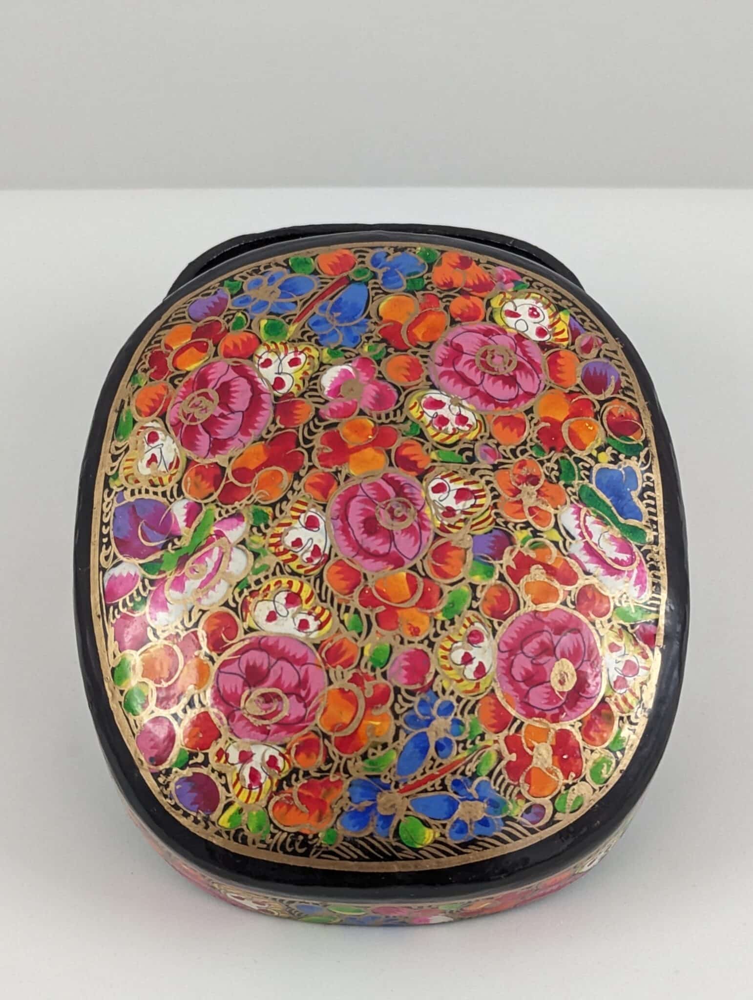 Handmade Rectangular Trinket Box - Multicoloured