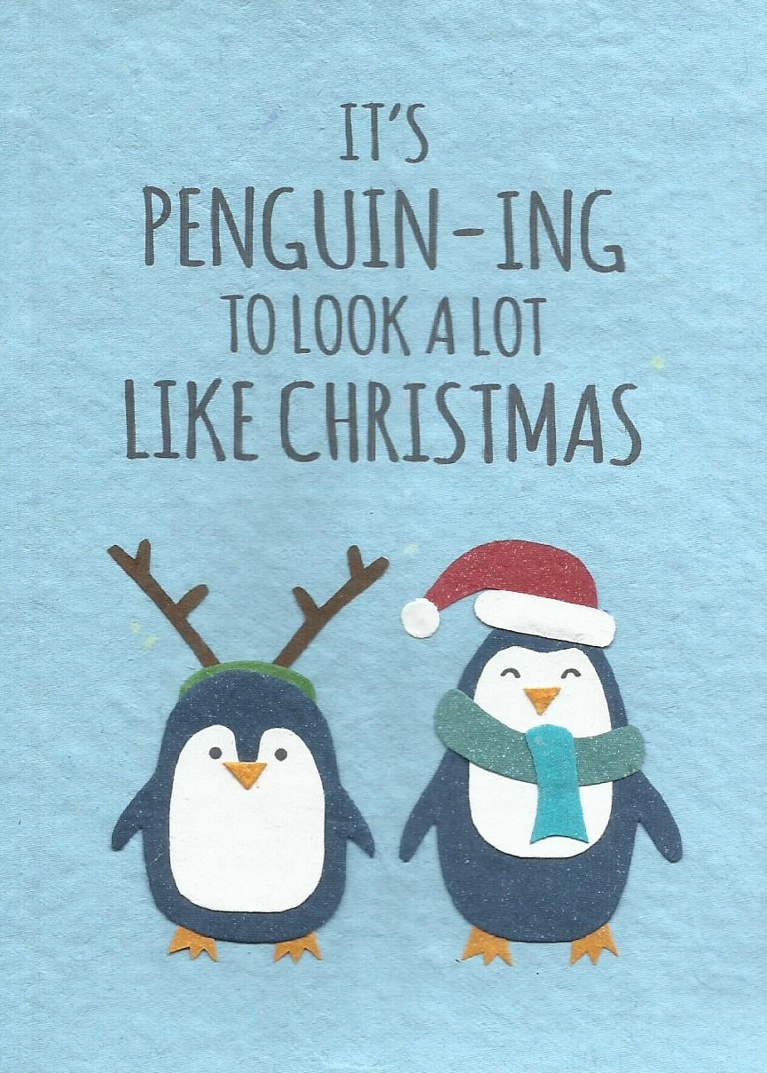 It's Penguin-ing Christmas Card