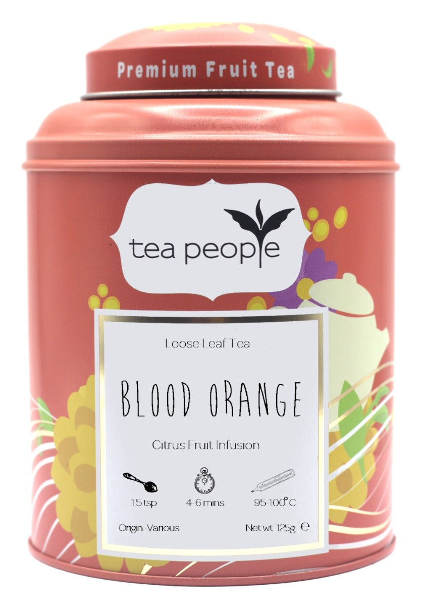 Blood Orange - Loose Fruit Tea - 125g Tin Caddy
