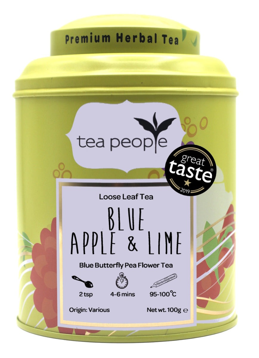 Blue Apple And Lime - Loose Herbal Tea - 100g Tin Caddy