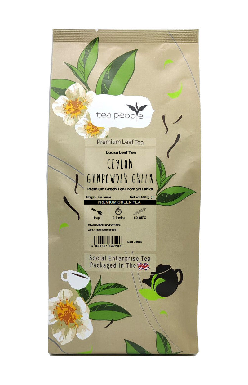 Ceylon Gunpowder Green - Loose Green Tea - 500g Small Catering Pack