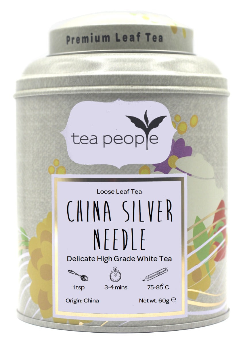 China Silver Needle - White Loose Tea - 60g Tin caddy