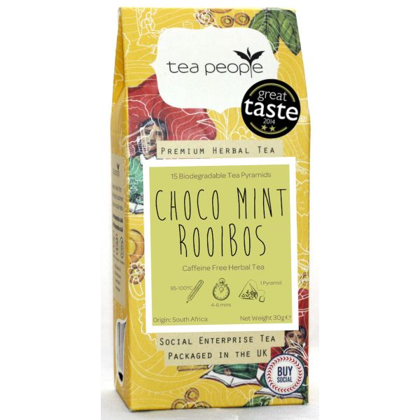 Choco Mint Rooibos - Herbal Tea Pyramids - 15 Pyramid Retail Pack