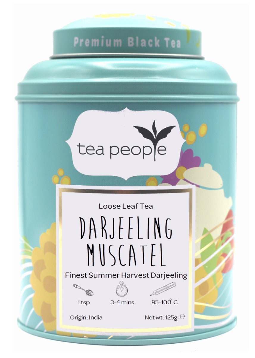 Darjeeling Muscatel - Loose Black Tea - 125g Tin Caddy