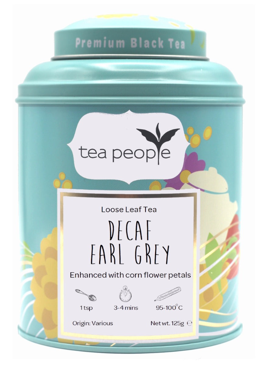 Decaf Earl Grey - Black Loose Tea - 100g Tin Caddy
