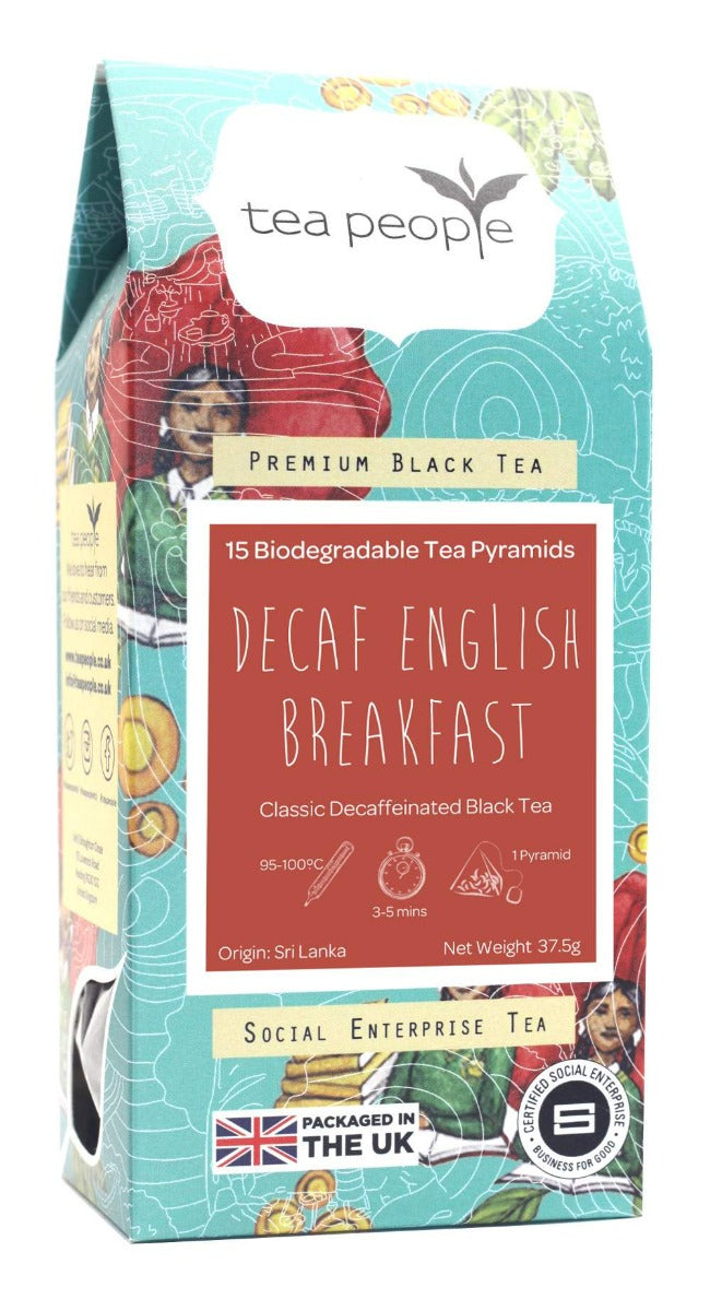 Decaf English Breakfast - Black Tea Pyramids - 15 Pyramid Retail Pack