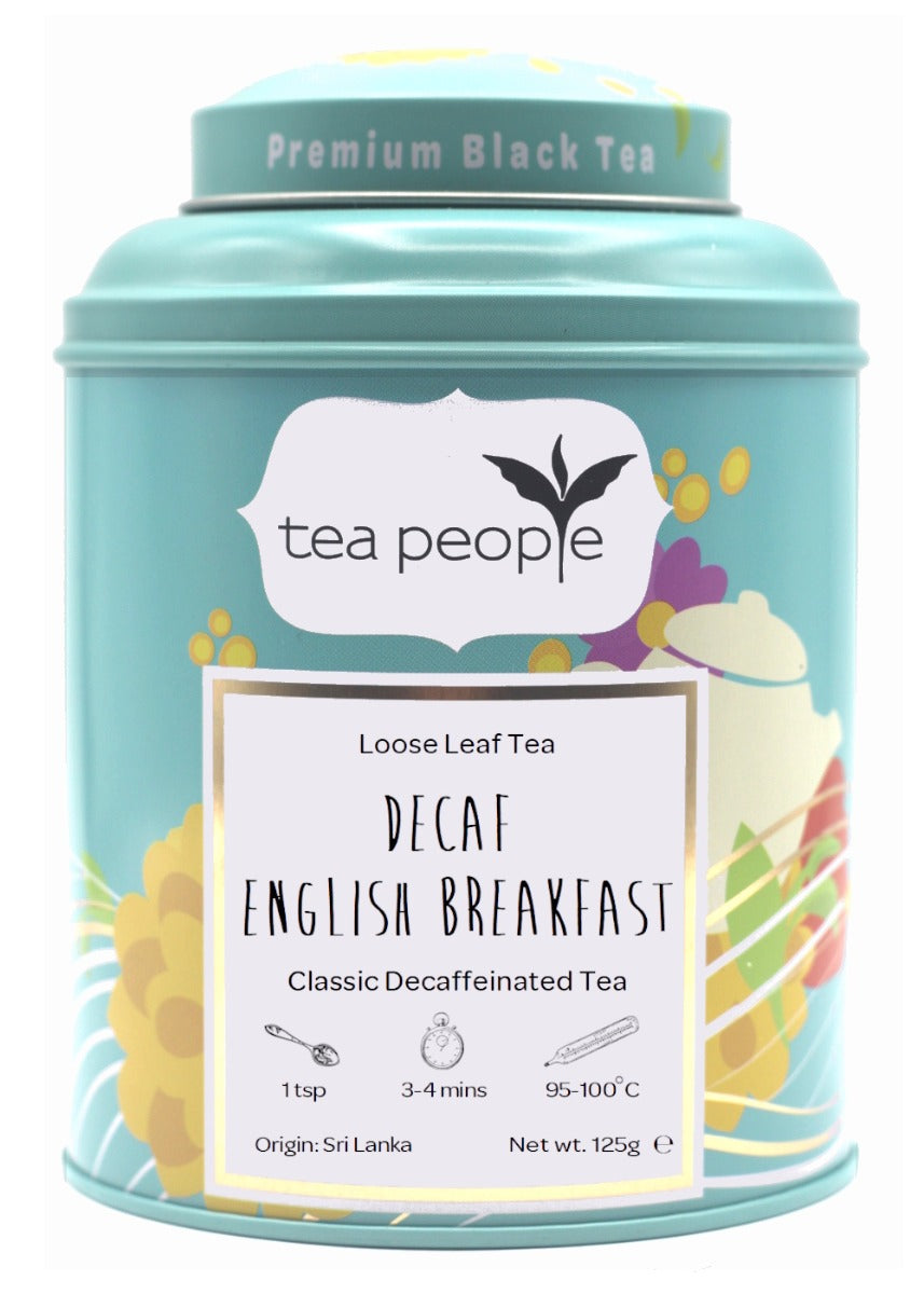 Decaf English Breakfast - Loose Black Leaf Tea - 100g Tin Caddy