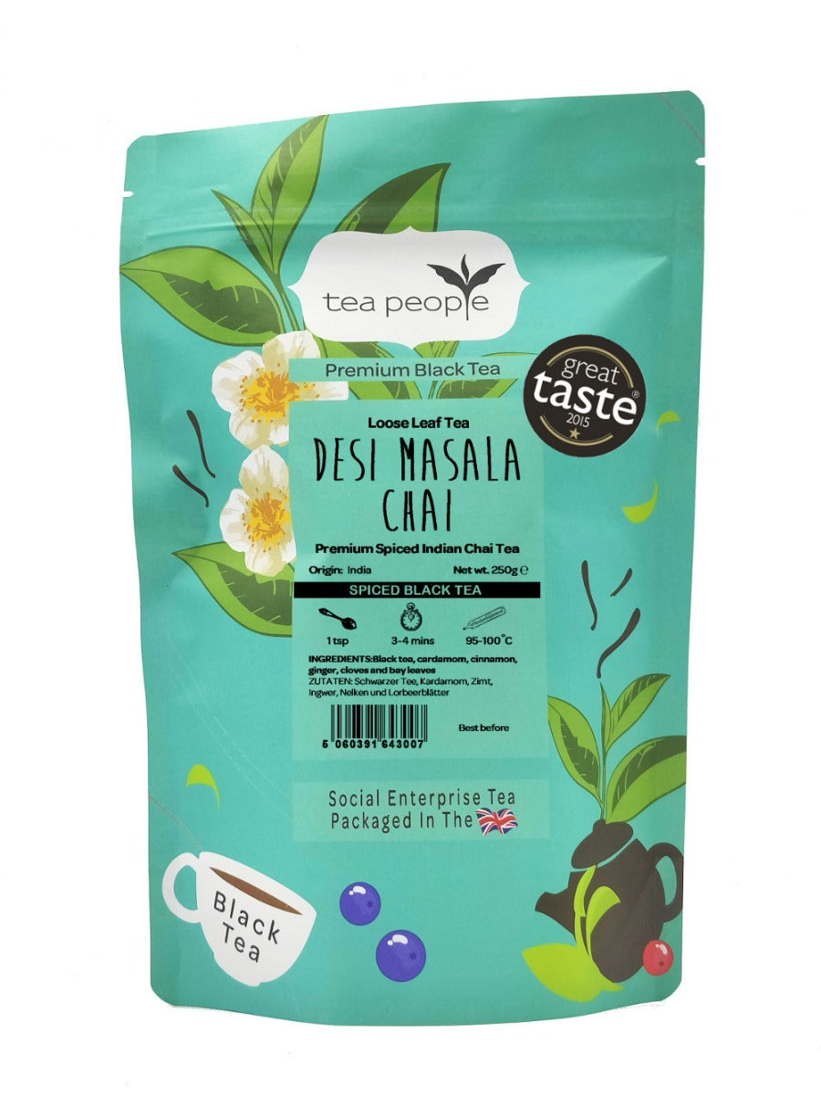 Desi Masala Chai - Black Loose Tea - 250g Refill Pack