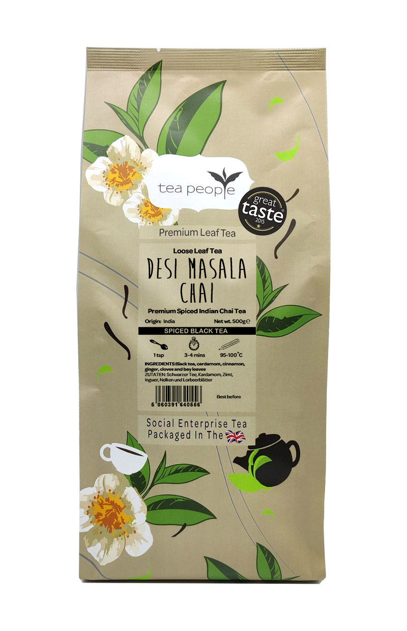 Desi Masala Chai - Black Loose Tea - 500g Small Catering Pack