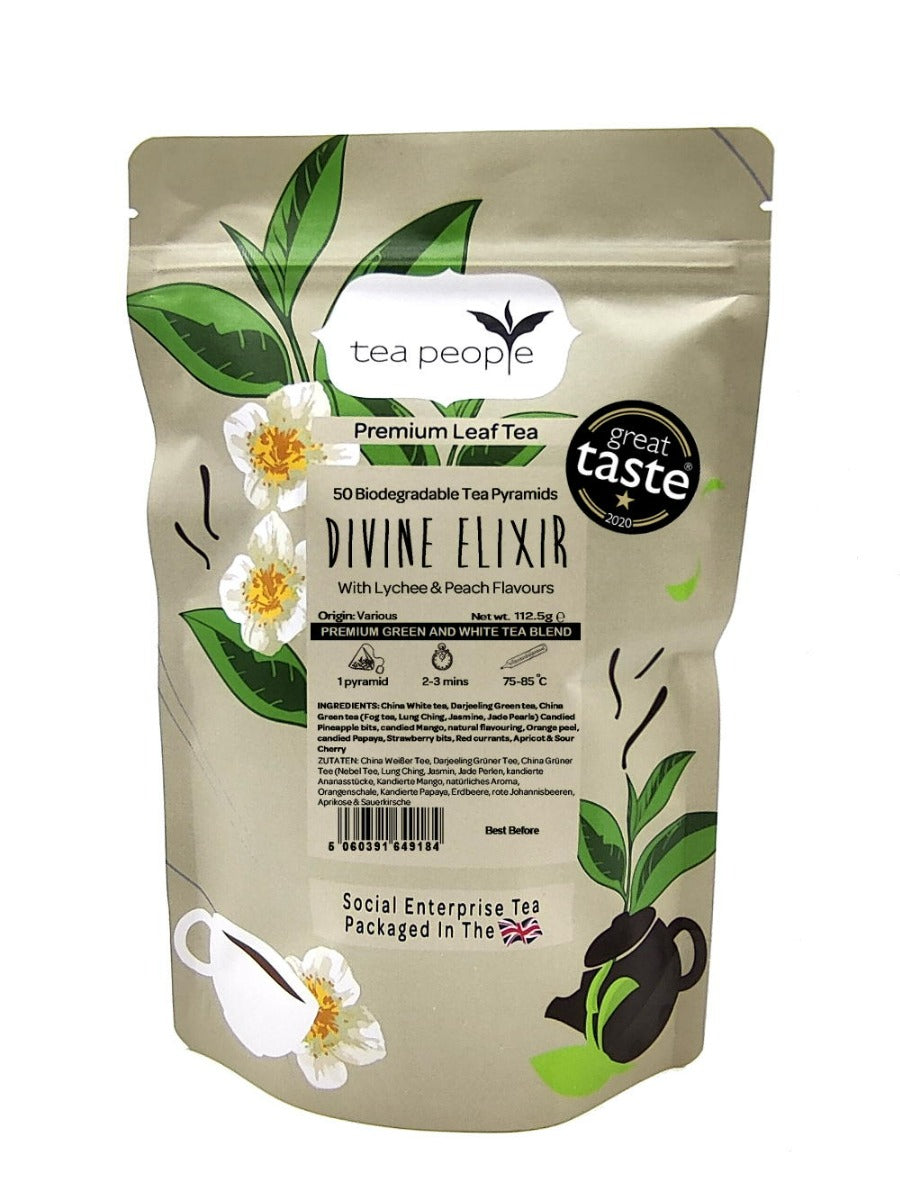 Divine Elixir - Leaf Tea Pyramids - 50 Pyramid Refill Pack
