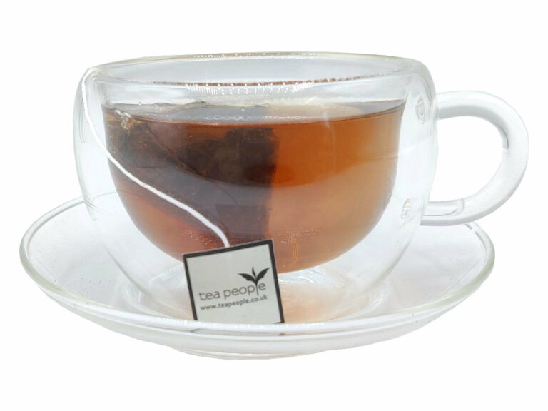 Double Walled Glass Tea Cup &amp; Saucer