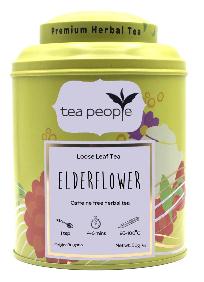Elderflower - Loose Herbal Tea - 50g Tin Caddy