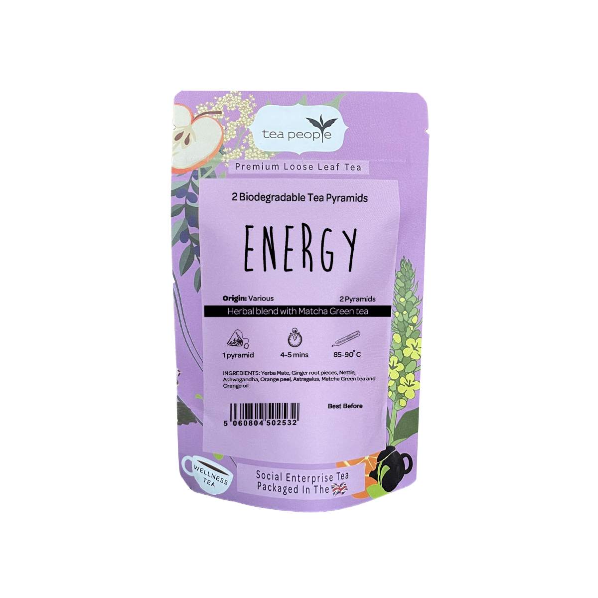 Energy - Wellness Tea Pyramids - 2 Pyramid Taster Pack