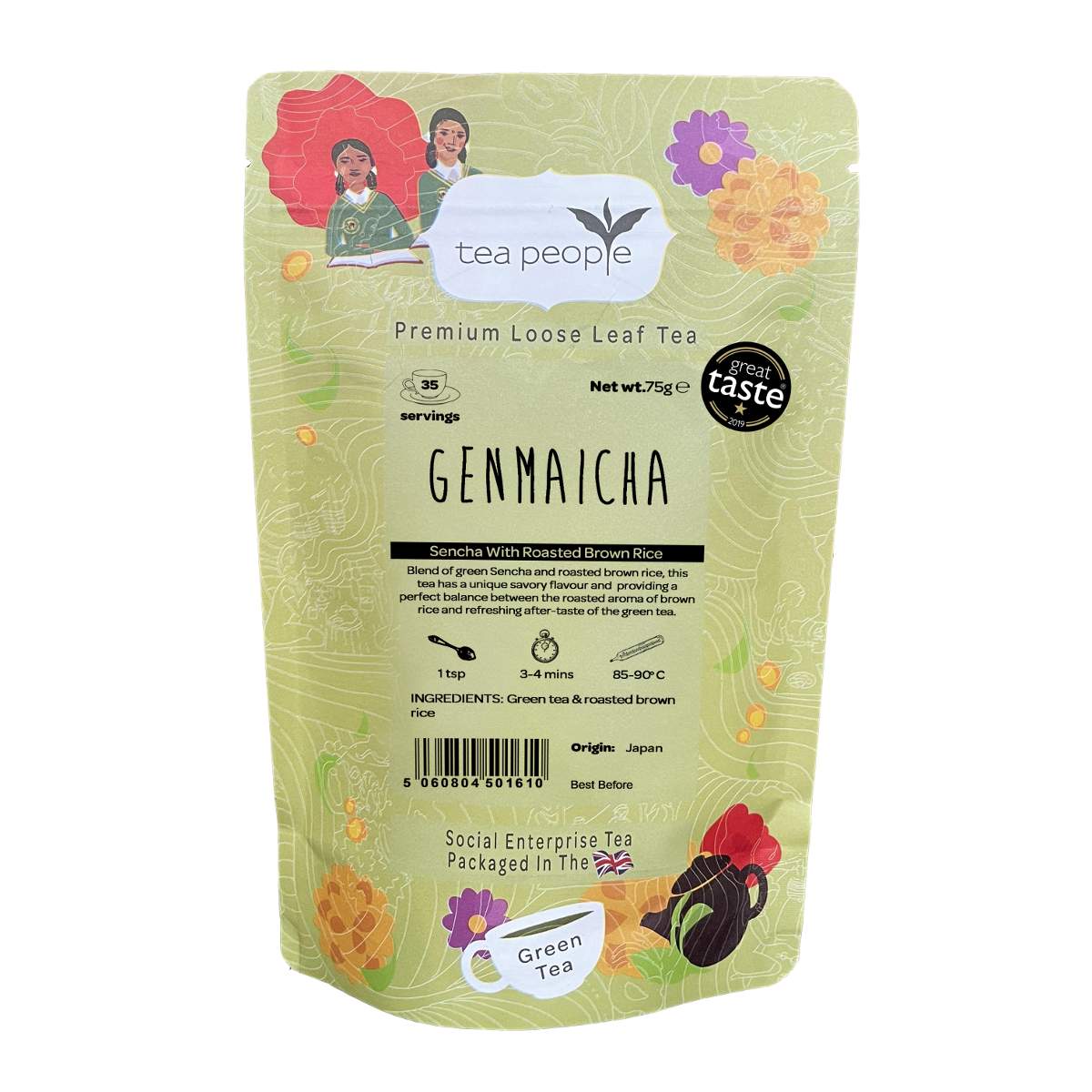 Genmaicha - Loose Green Tea - 75g Retail Pack