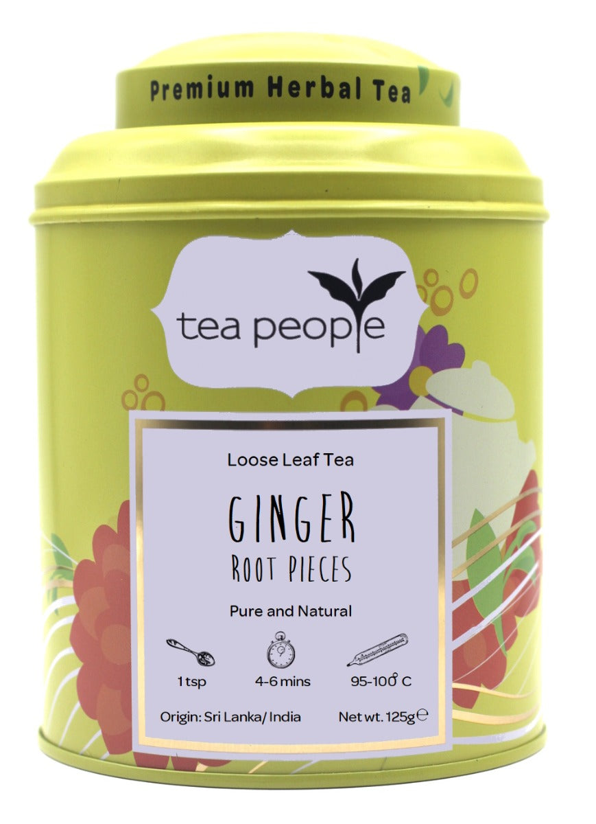 Ginger - Loose Herbal Tea - 125g Tin Caddy