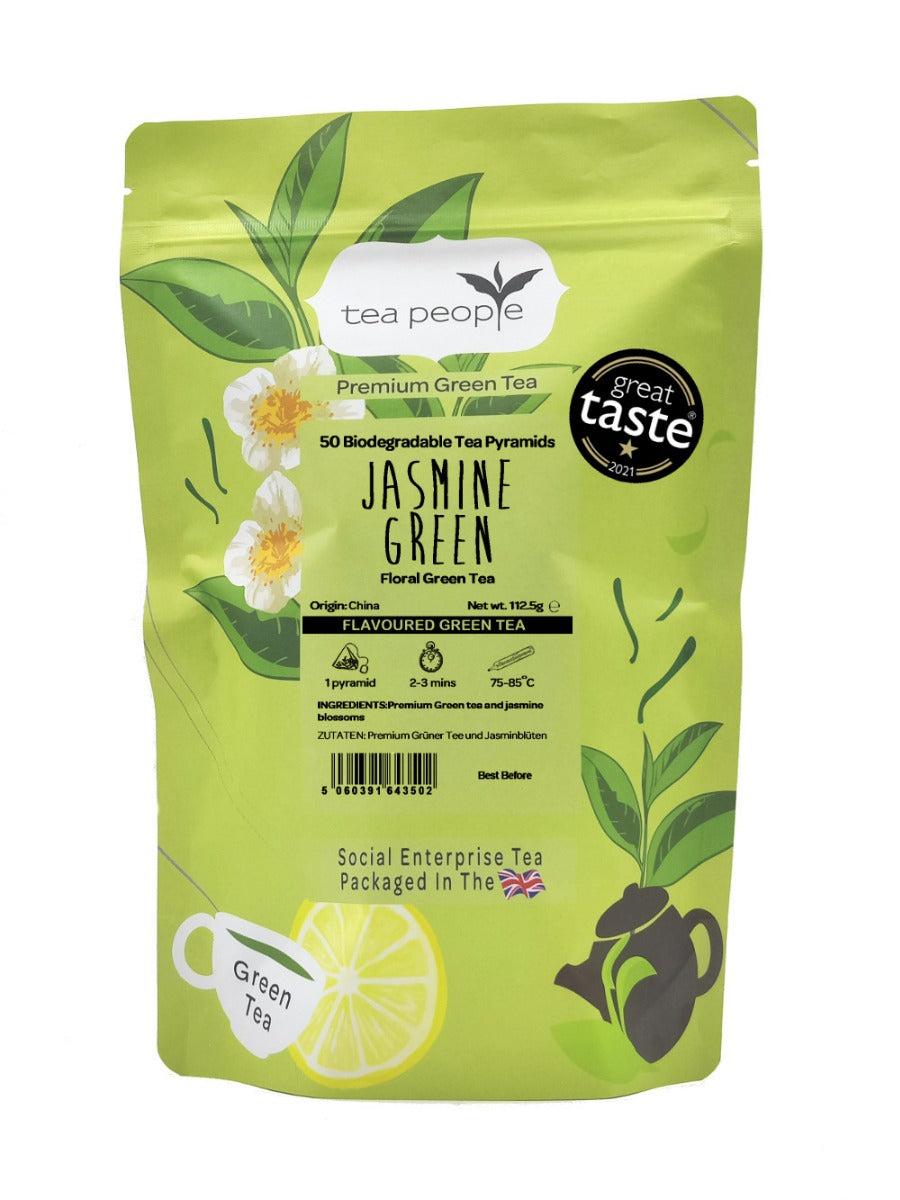 Jasmine Green - Green Tea Pyramids - 50 Pyramid Refill Pack