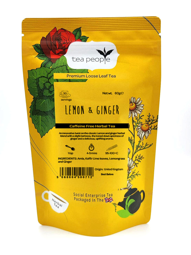 Lemon And Ginger - Loose Herbal Tea - 60g Retail Pack