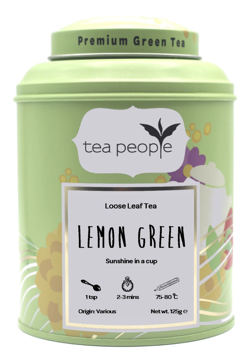 Lemon Green - Loose Green Tea - 100g Tin Caddy