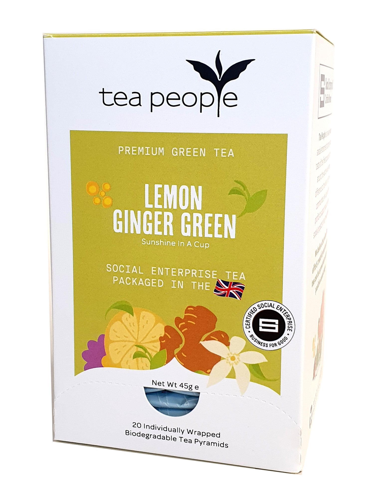 Lemon Green - Tea Envelopes - 20 Tea Envelopes
