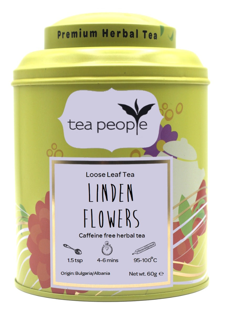 Linden Flowers - Loose Herbal Tea - 60g Tin Caddy