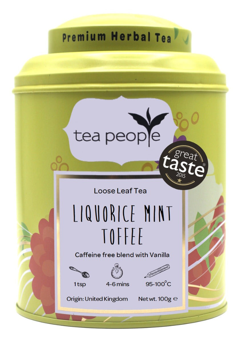 Liquorice Mint Toffee - Loose Herbal Tea - 100g Tin Caddy