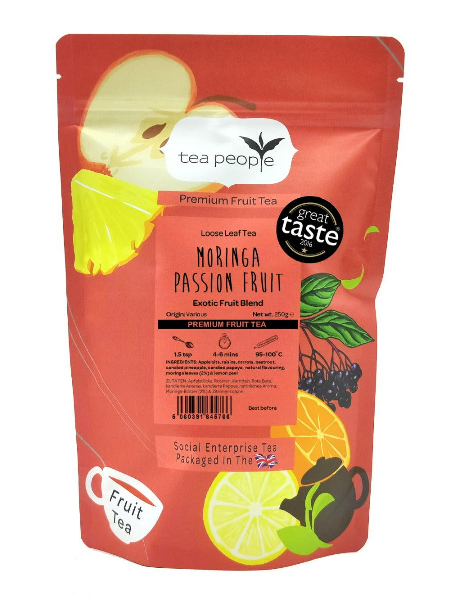 Moringa Passion Fruit - Loose Fruit Tea - 250g Refill Pack